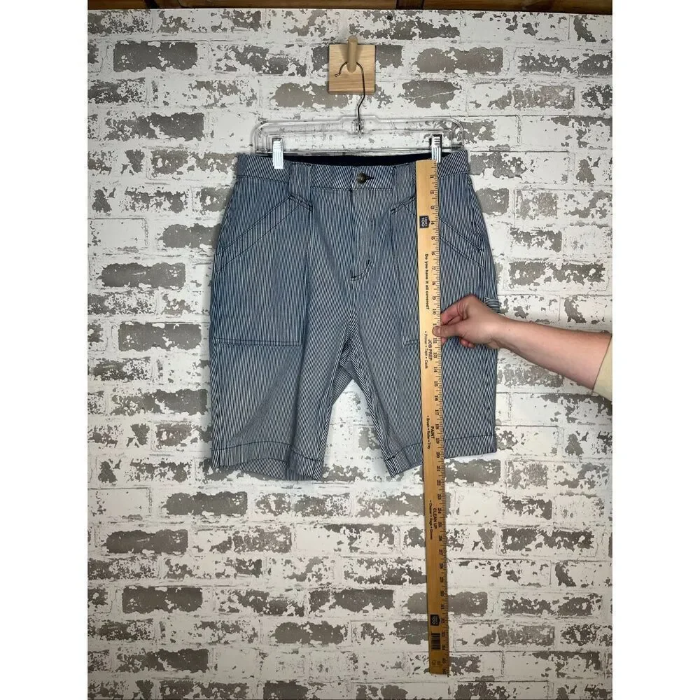 Duluth Trading Co. | women striped cargo shorts Bermuda